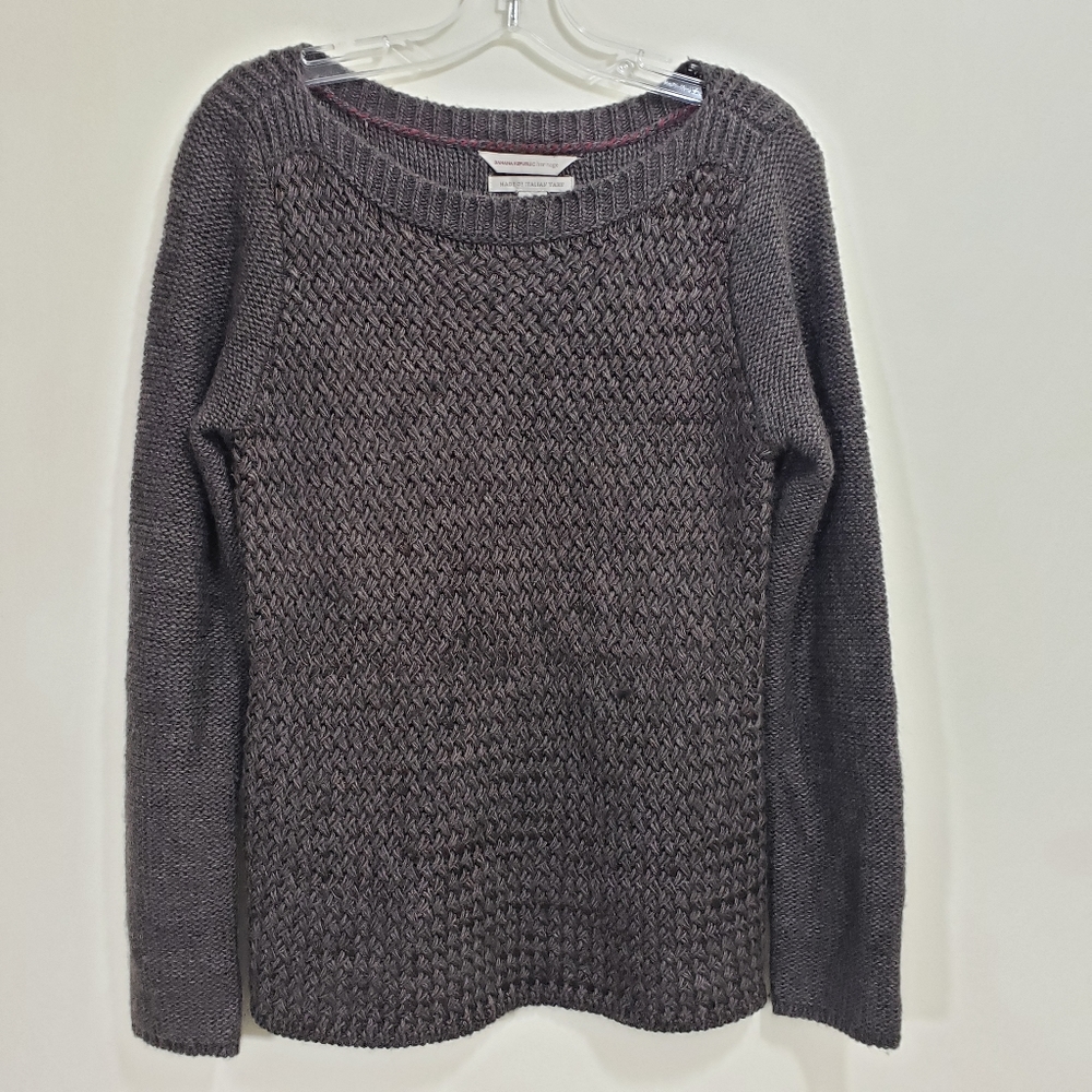 Banana Republic‎ heritage open weave knit long sleeve sweater